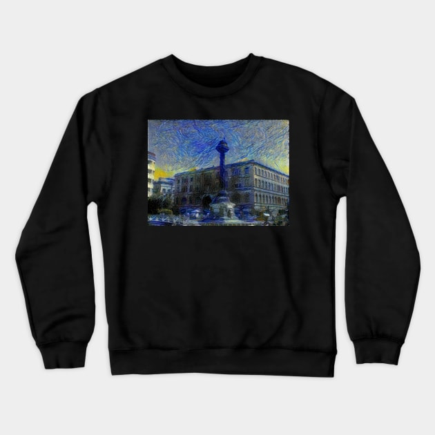 Al Marji Square - Starrynight Crewneck Sweatshirt by Homsalgia